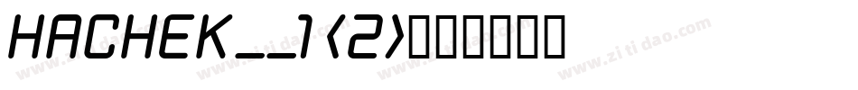 HACHEK__1 (2)字体转换